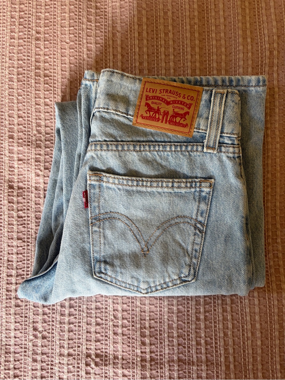 NWOT Levi’s Superlow Regular Length Light Wash Jeans